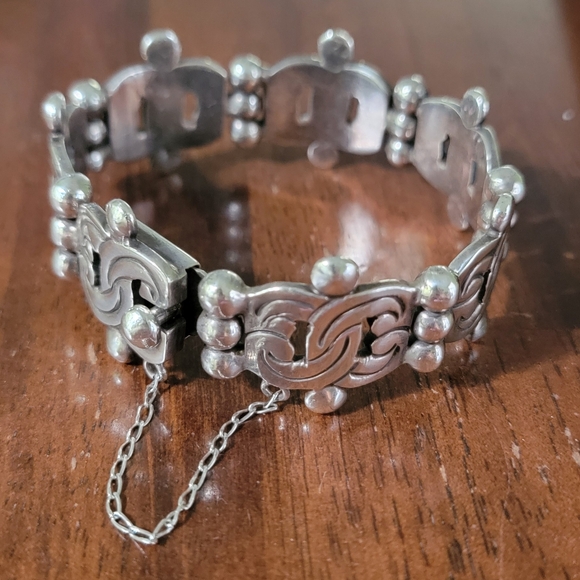 Vintage 925 Sterling Silver Bracelet made in Mexico 80 grams - Picture 13 of 16